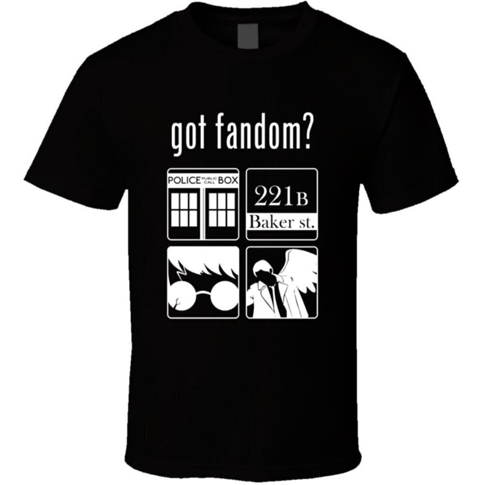 Got Fandom Cool Nerd Fan Mashup Harry Potter Doctor Who Sci-Fi Graphic T-Shirt